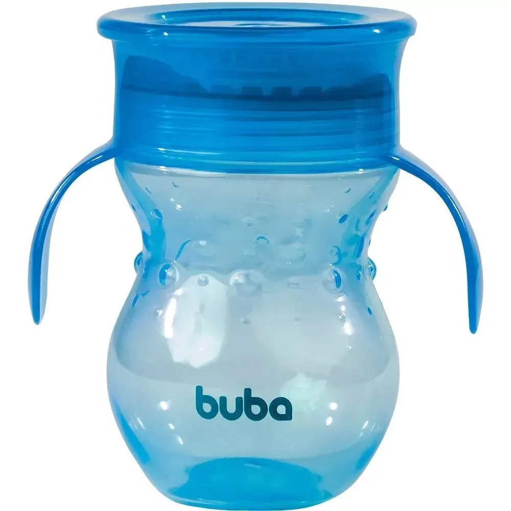 Copo Com Alça 360º 250Ml +12M Azul Buba