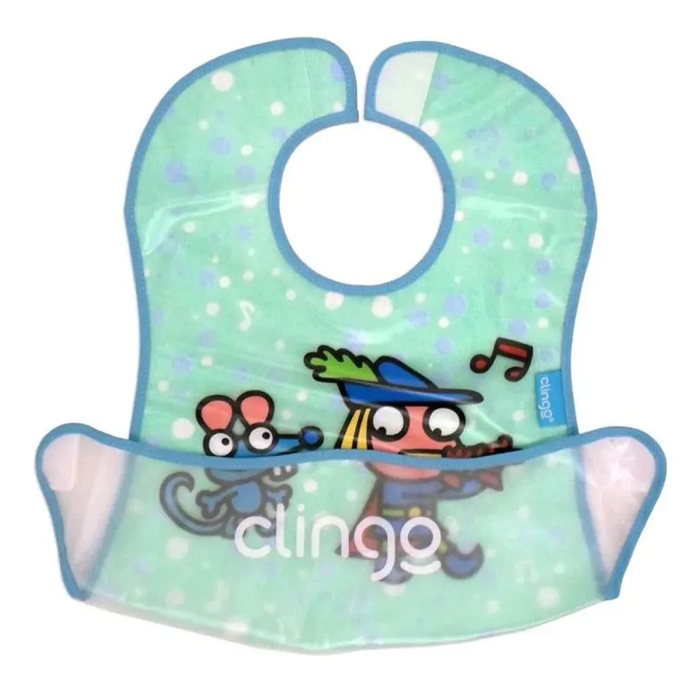 Babador Impermeável C/Bolso Flautista Clingo