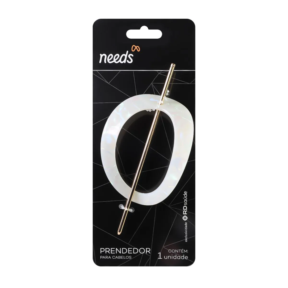 Presilha Hair Pin Needs Dourada 1 unidade