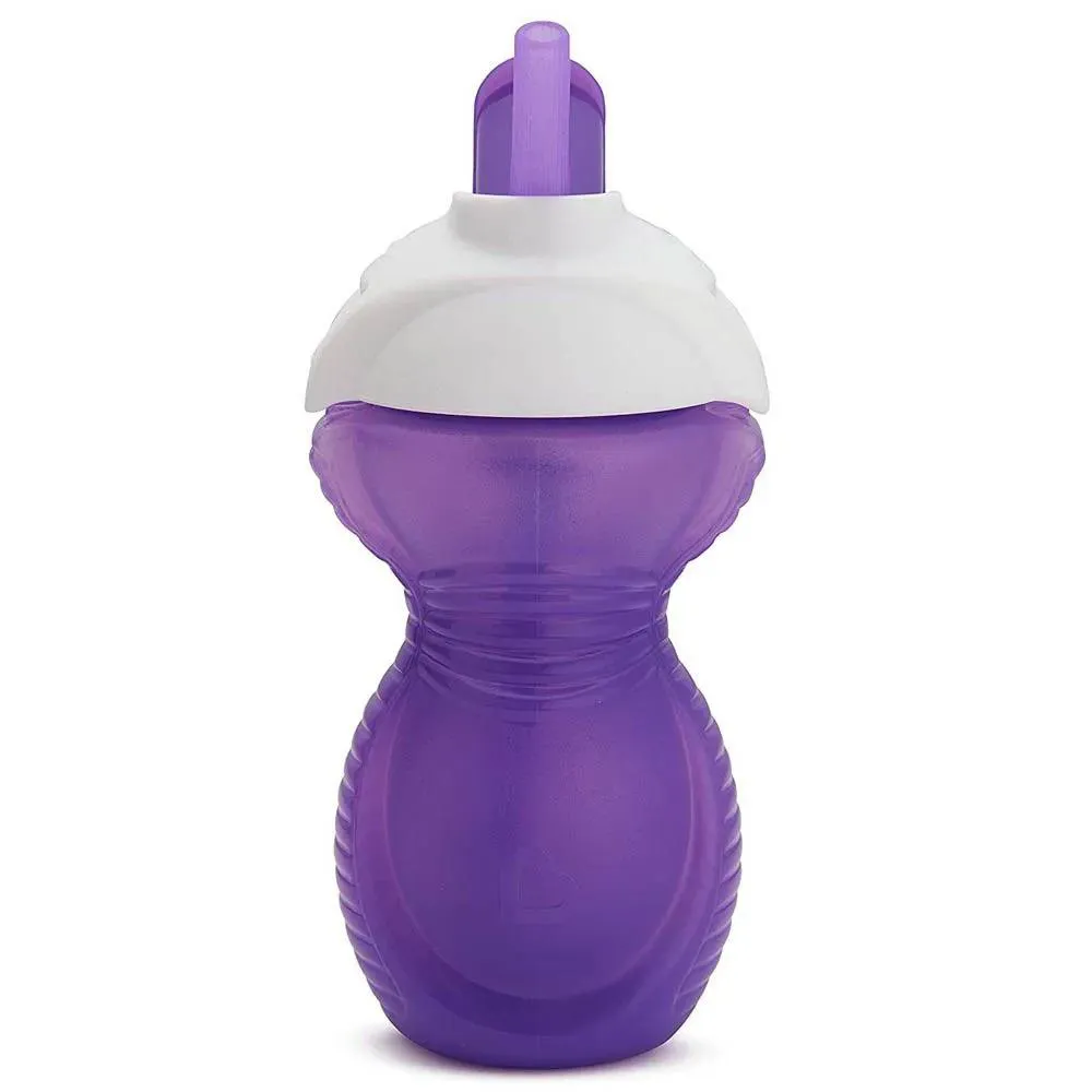 Copo Click Lock com Canudo 266Ml + 12 Meses Roxo Munchkin