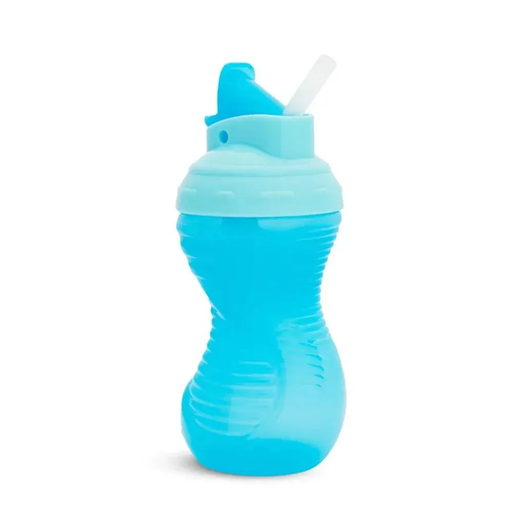 Copo Mighty Grip C/Canudo 296Ml +12M Azul Munchkin