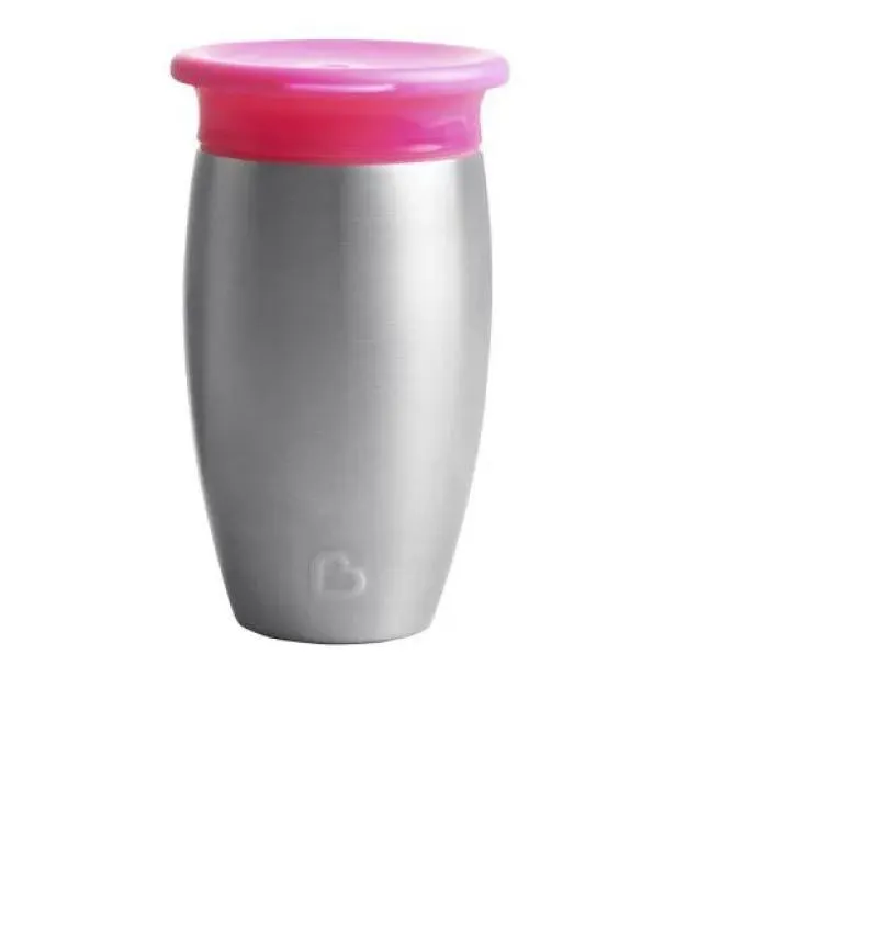 Copo Térmico Inox 296Ml +12M Rosa Munchkin