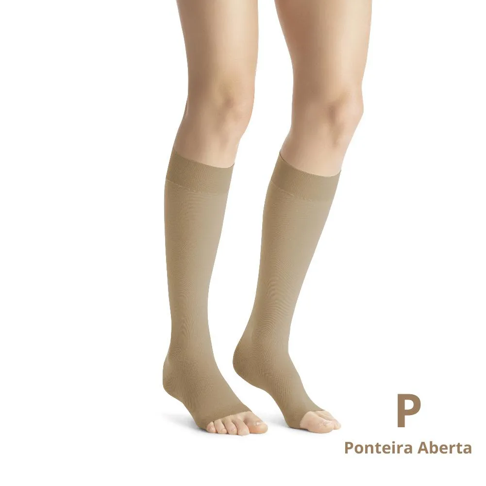 Meia de Compressão 3/4 Jobst Opaque 20-30Mmhg - Natural P Ponteira Aberta