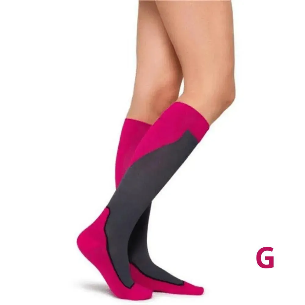 Meia de Compressão 3/4 Jobst Sport 20-30Mmhg - Rosa/Cinza G
