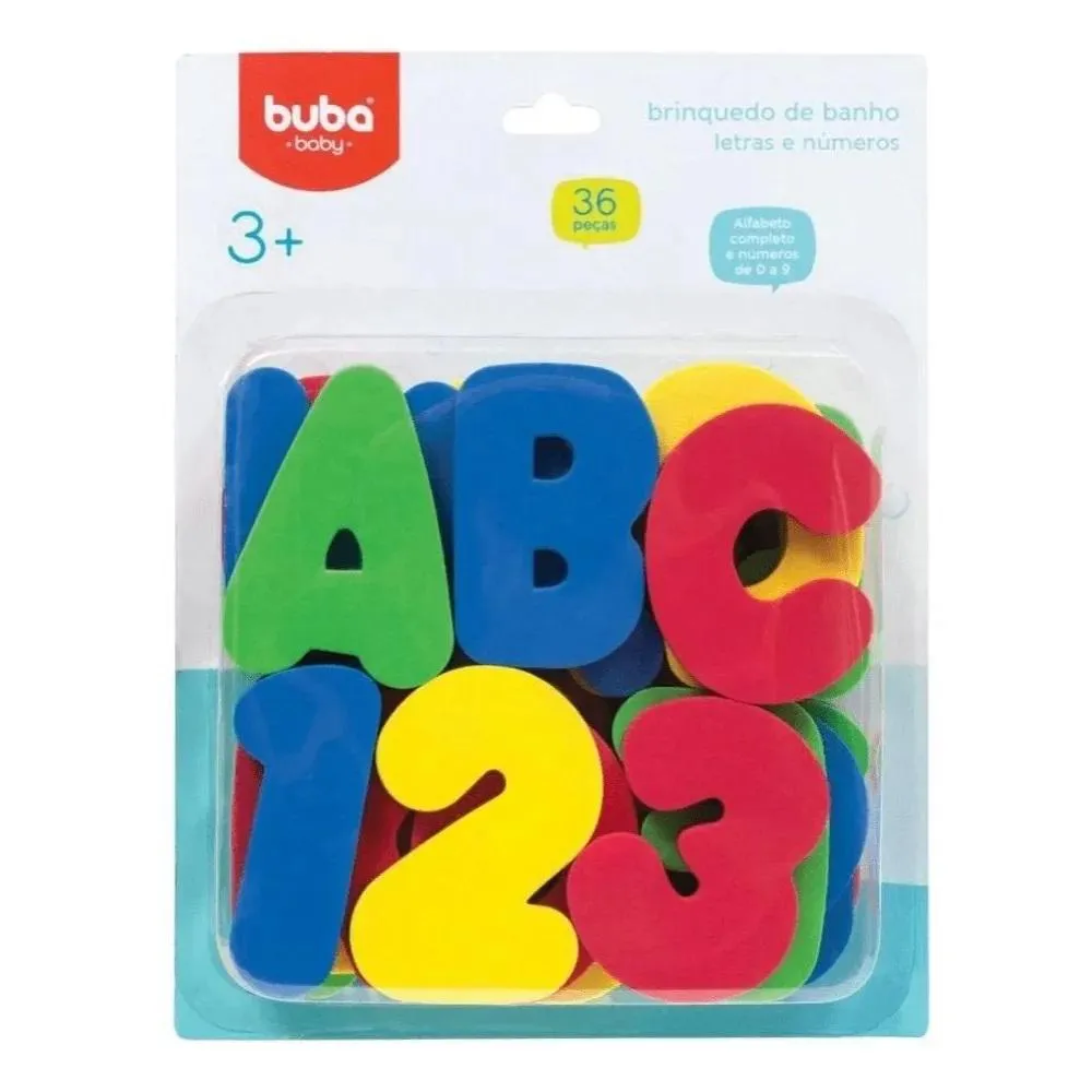 Letras e Números 36Peças Buba