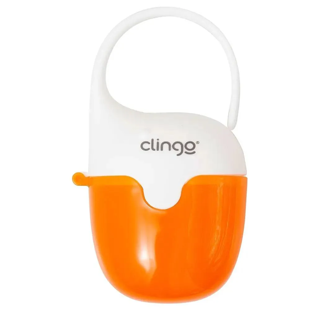 Porta Chupetas Baleia Laranja Clingo
