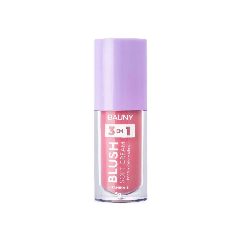Bauny Blush Líquido Soft Cream 3 em 1 5G Cor: Dreamy