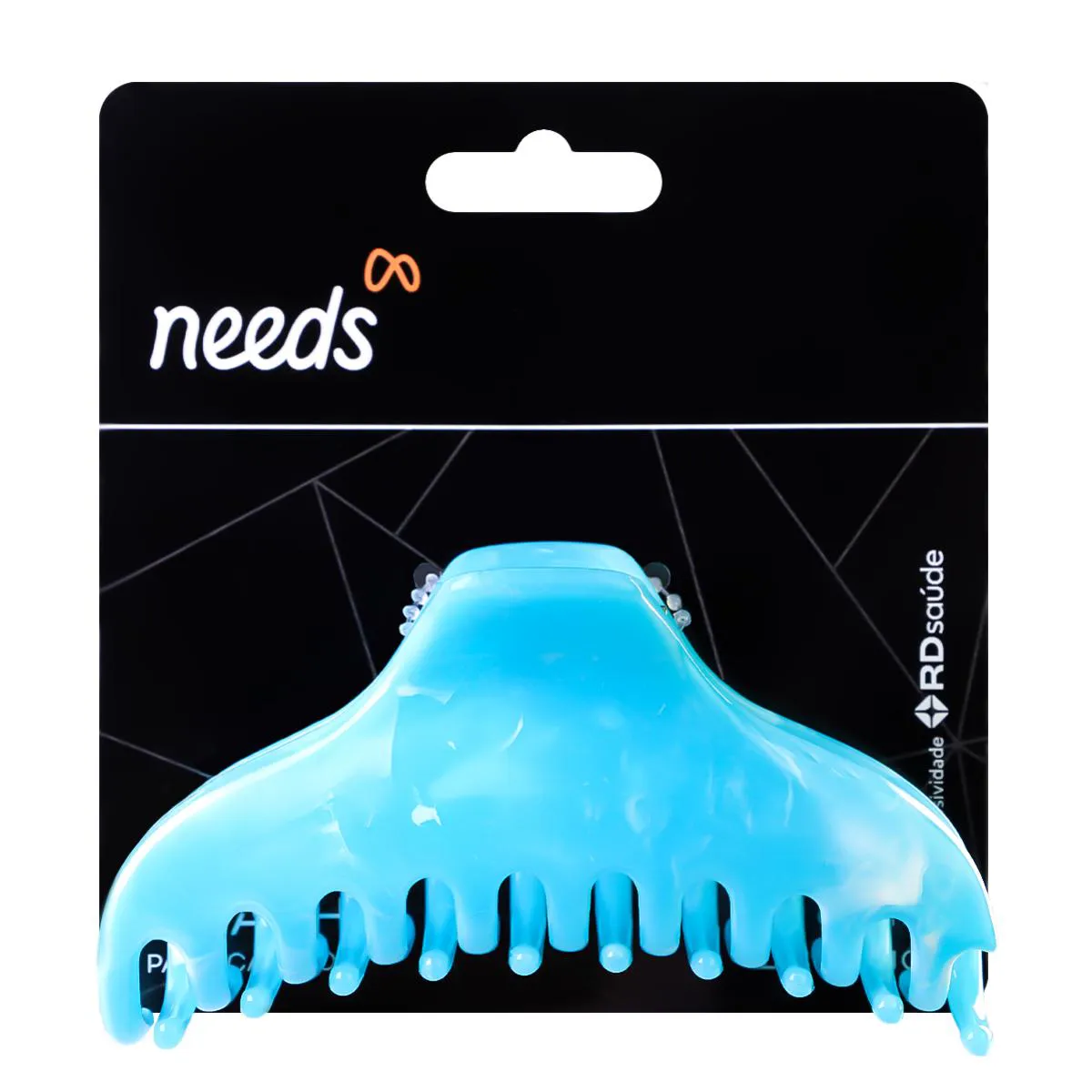 Piranha para Cabelo Needs Pequena Azul/ Verde Água 1 Unidade