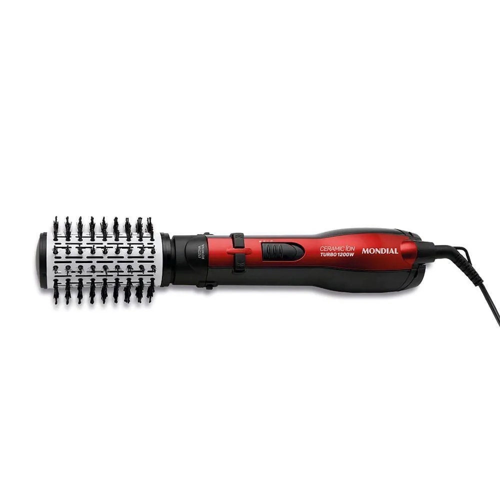 Escova Rotativa Ceramic Íon Turbo Mondial Er-09 127V/60Hz 110v