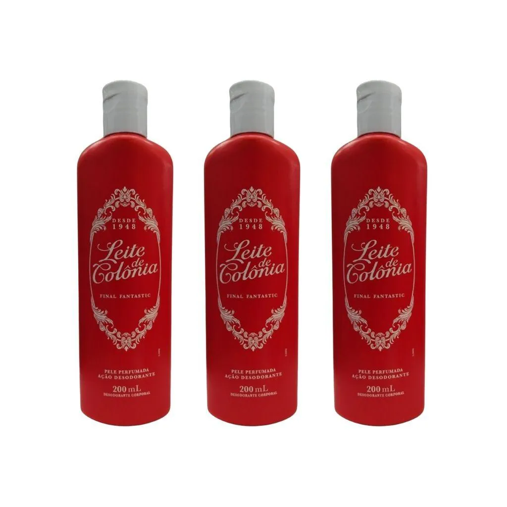 Leite de Colonia 200Ml Final Fantastic - Kit C/ 3Un