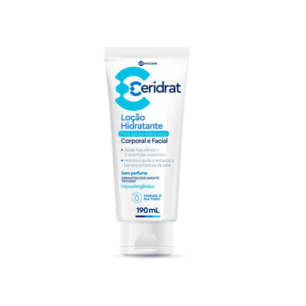 Ceridrat Loção Hidratante Facial e Corporal Pele Seca 190ml