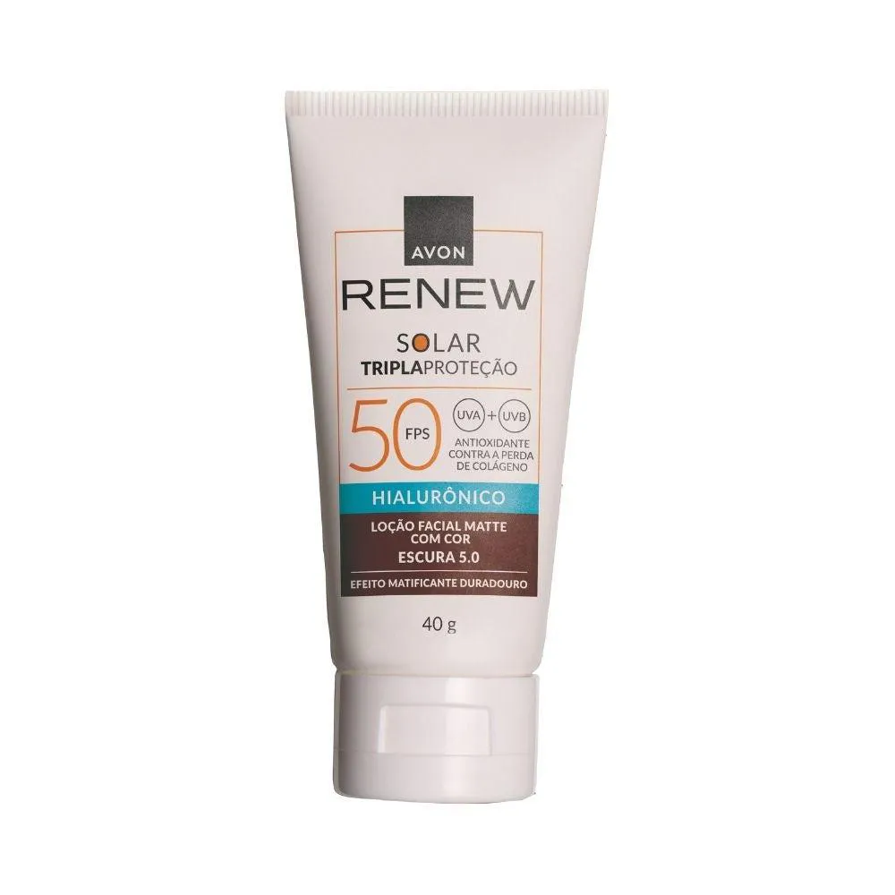 Protetor Solar Avon Renew Fps 50 Escura 5.0 40g