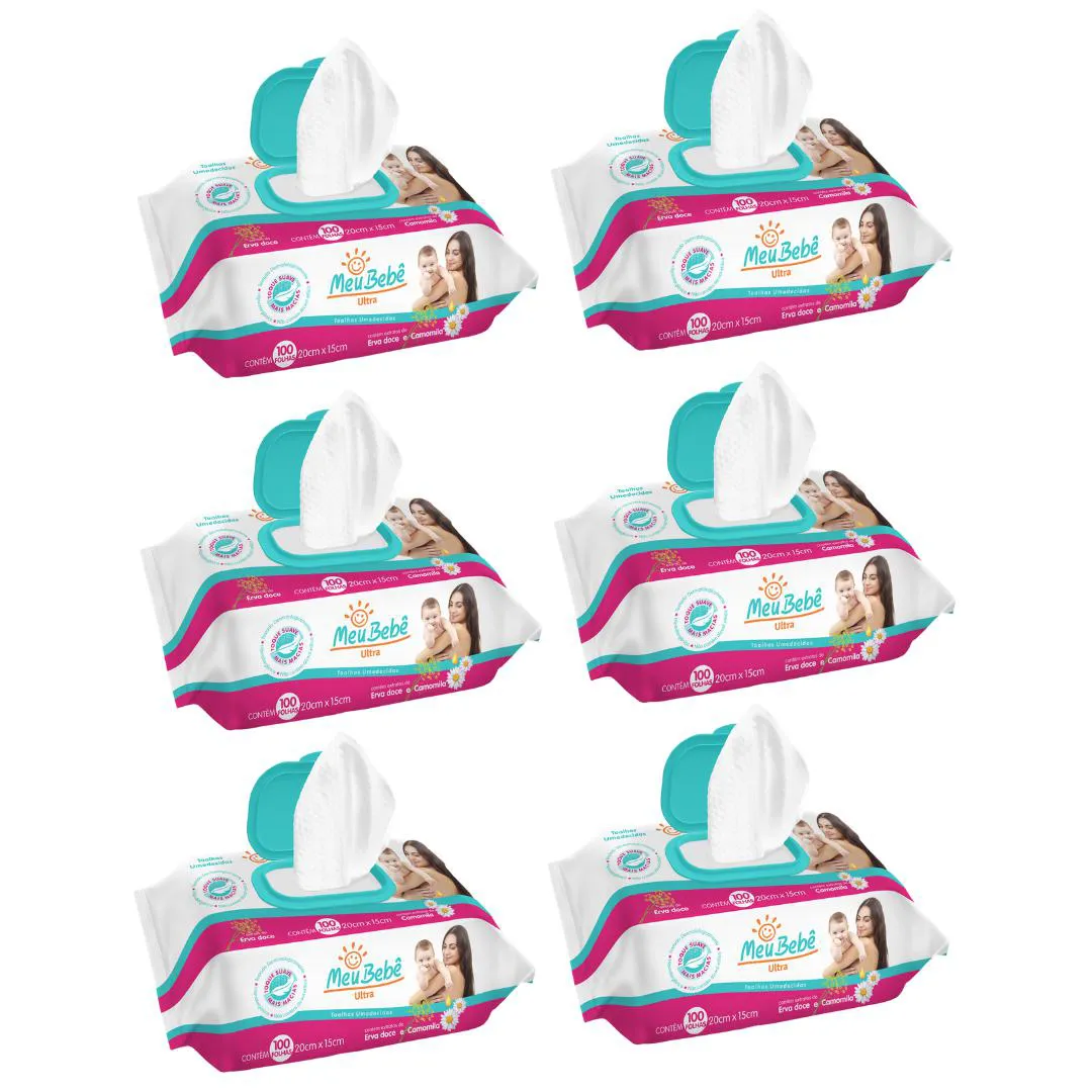 Kit C6 Meu Bebê Ultra Toalha Umedecida C100 – Hygieline