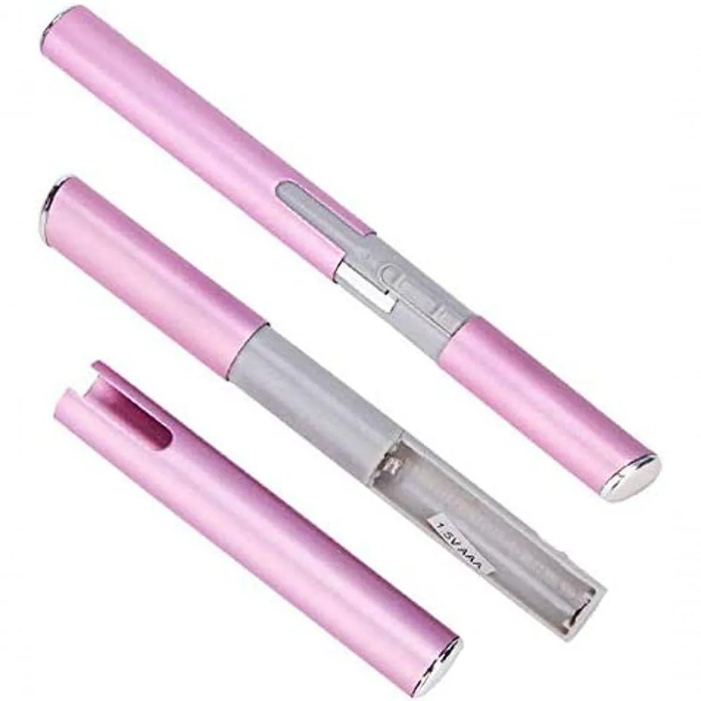 Aparador Depilador Pelos Nariz Sobrancelhas Orelhas Caneta Rosa