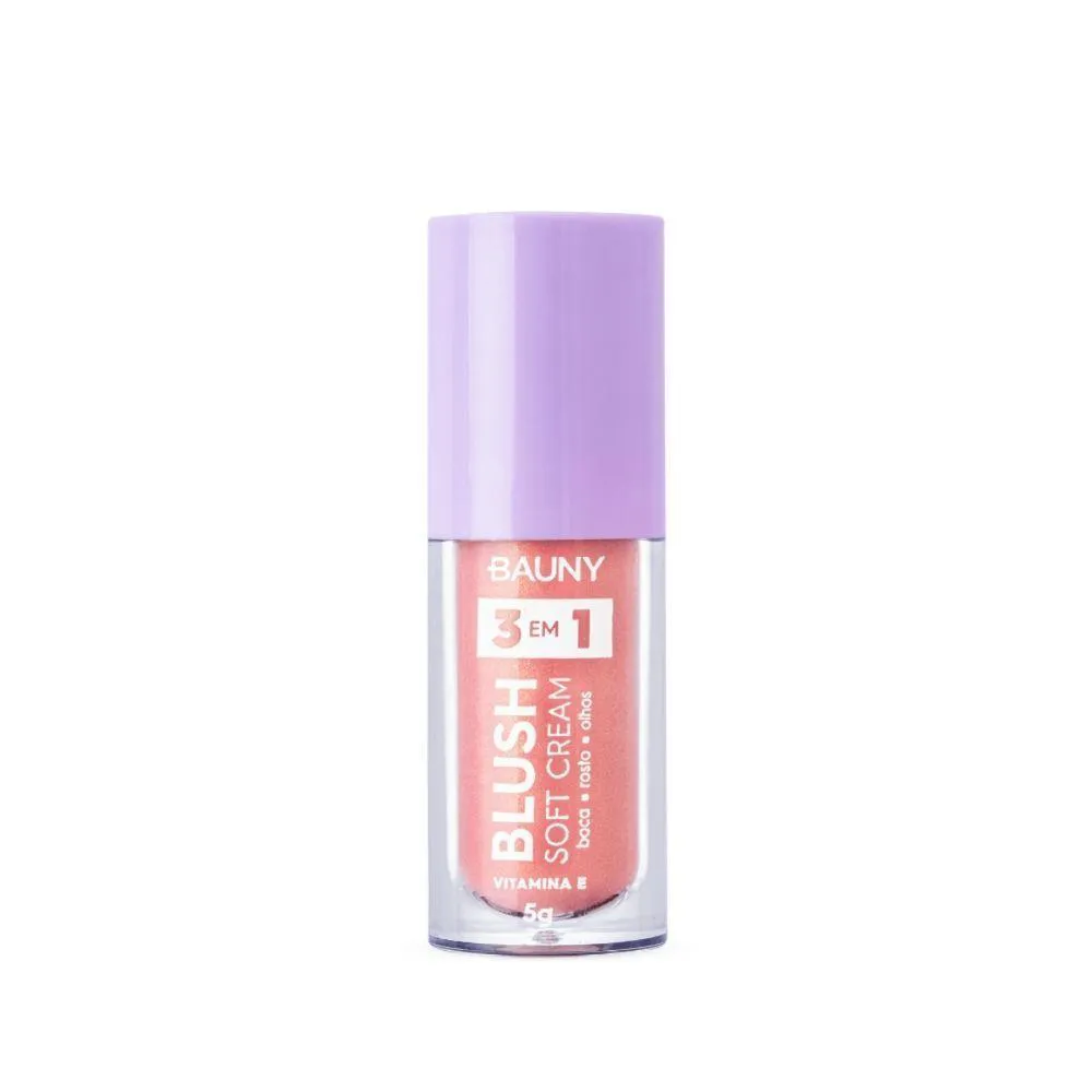Bauny Blush Líquido Soft Cream 3 em 1 5G Cor Magic