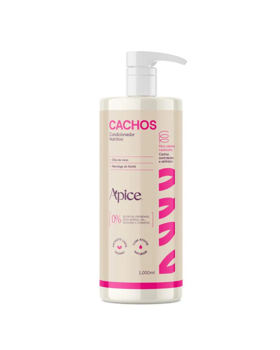 Condicionador Cachos Nutritivo Apice Nova Fragrância 1000Ml