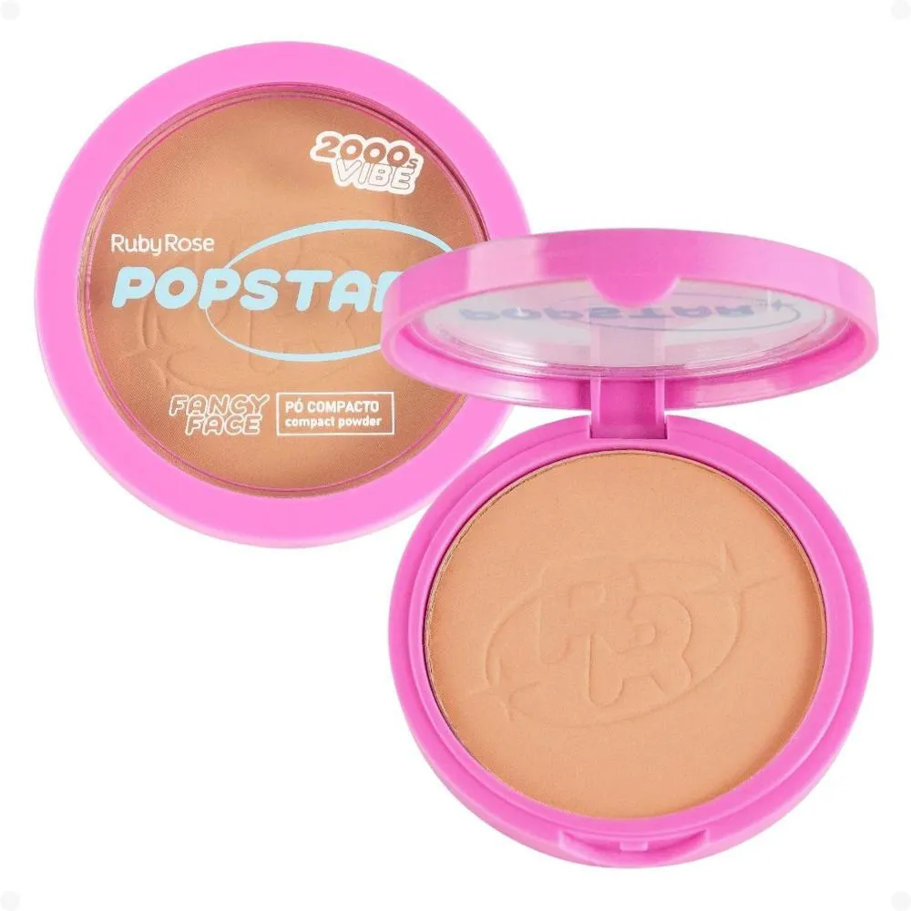Pó Compacto Ruby Rose Popstar Fancy Face P40 Hb-m406-4