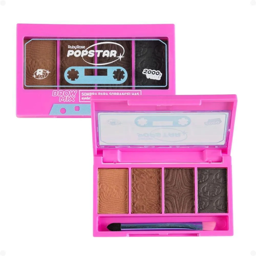 Sombra para Sobrancelhas Ruby Rose Popstar Brow Mix Hbe2510