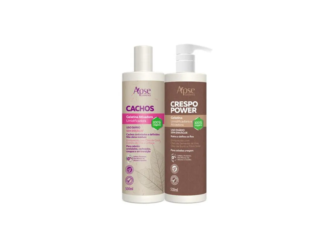Kit Apice Cachos e Crespo Gelatina Ativadora 500Ml