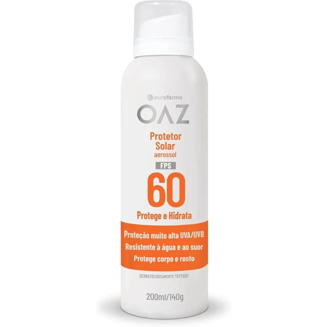 Oaz Protetor Solar Aerossol Fps60 200Ml – Alta Proteção Uva/Uvb