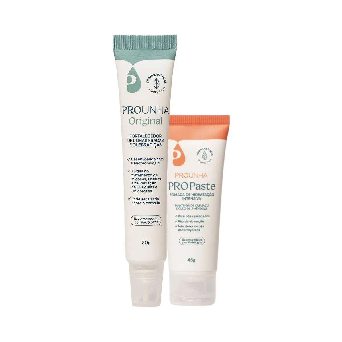 Kit. 02 Itens: Pro Unha 30G/ Creme Pro Paste 30G