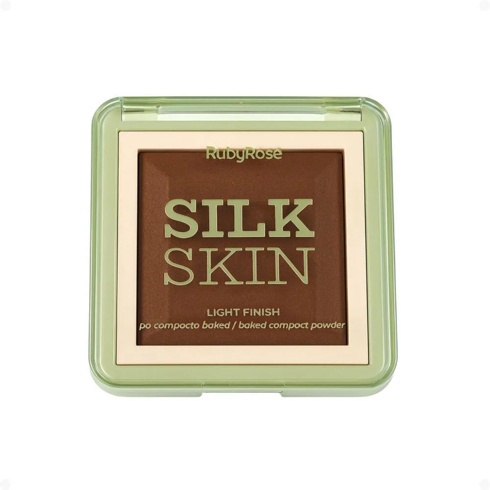 Pó Compacto Ruby Rose Silk Skin Light Finish Pc100 Hb-m403-10