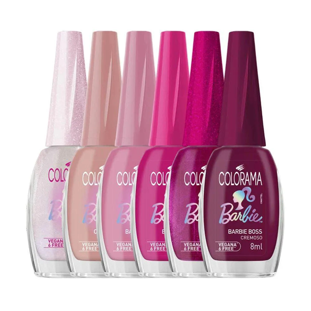 Kit Esmalte Colorama Coleção Barbie