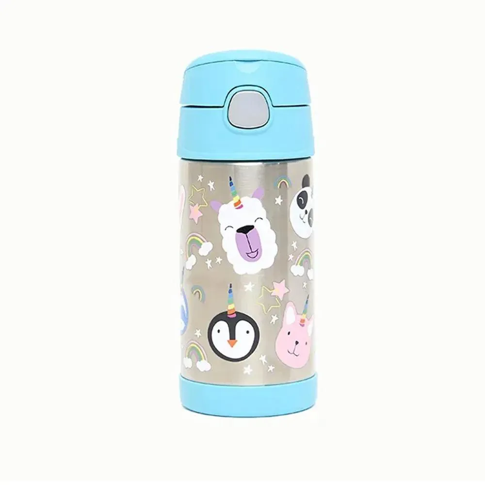 Garrafinha Térmica Funtainer 355Ml Unicórnio Colorido Thermos