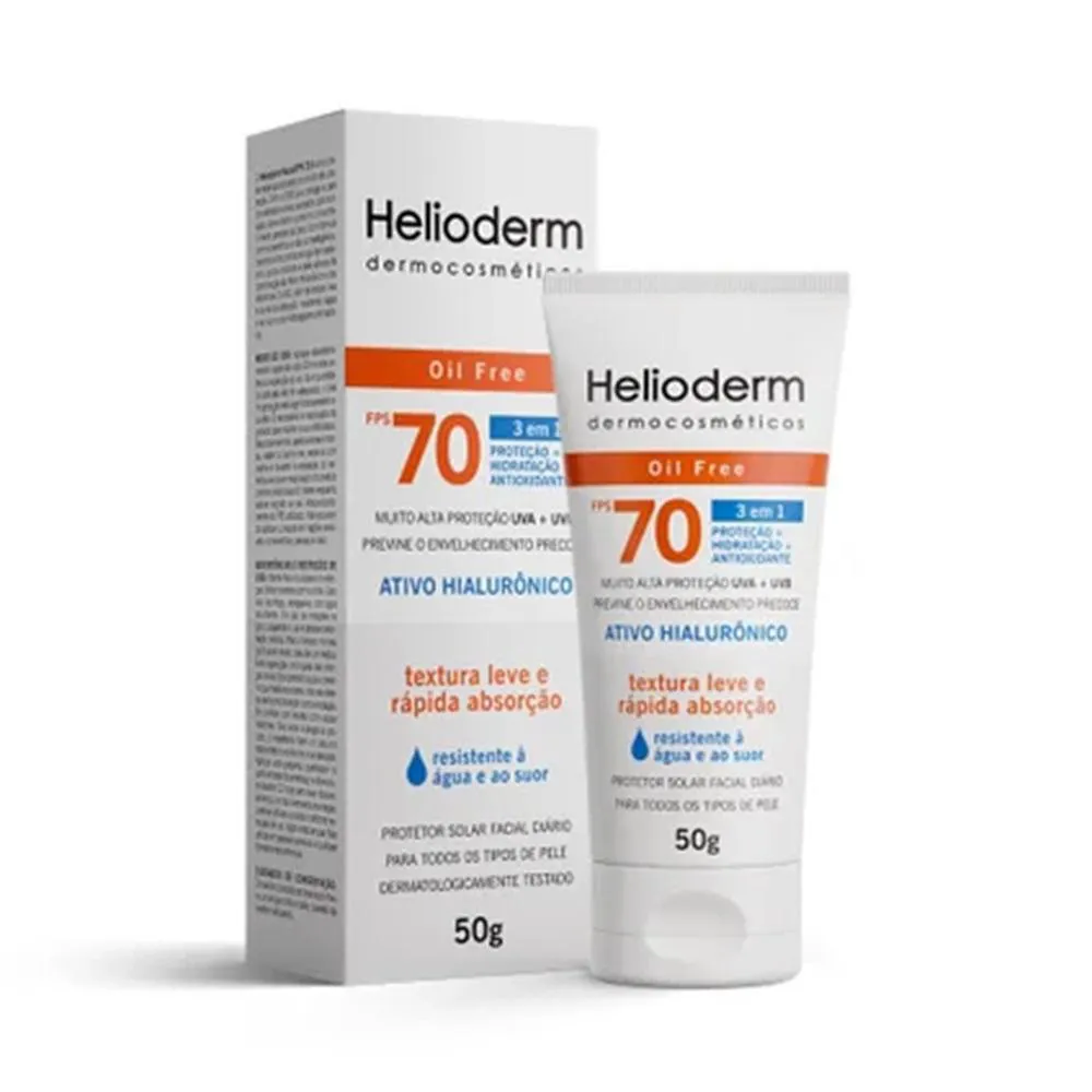 Protetor Solar Helioderm Fps70 50G sem Cor - Kley Hertz