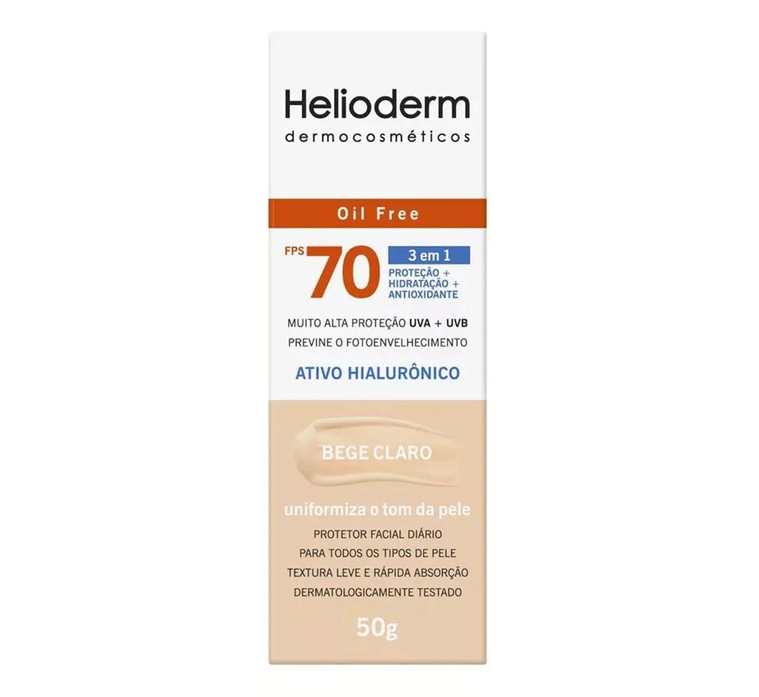 Protetor Solar Helioderm Fps70 Bege Clara 50G - Kley Hertz