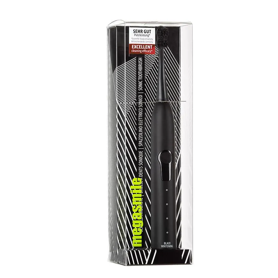 Escova de Dentes Megasmile - Sonic Black Whitening Ii Black 1 UN