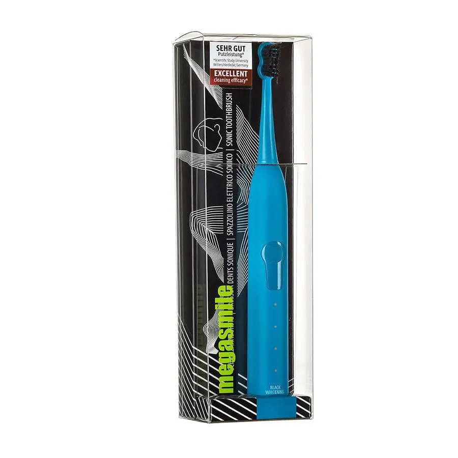 Escova de Dentes Megasmile - Sonic Black Whitening Ii Blue 1 UN