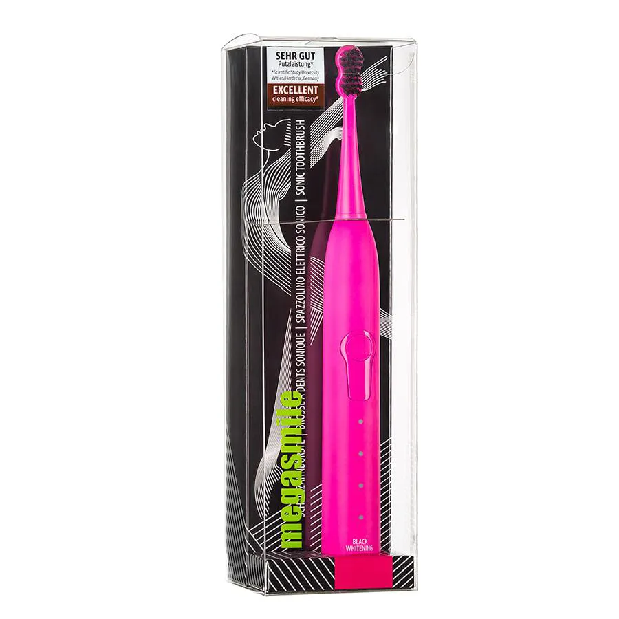 Escova de Dentes Megasmile - Sonic Black Whitening Ii Pink 1 UN