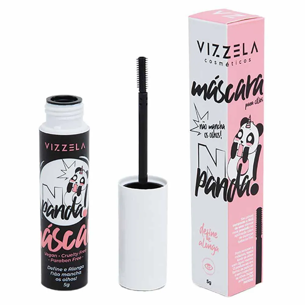 Máscara de Cílios Vizzela no Panda Preto