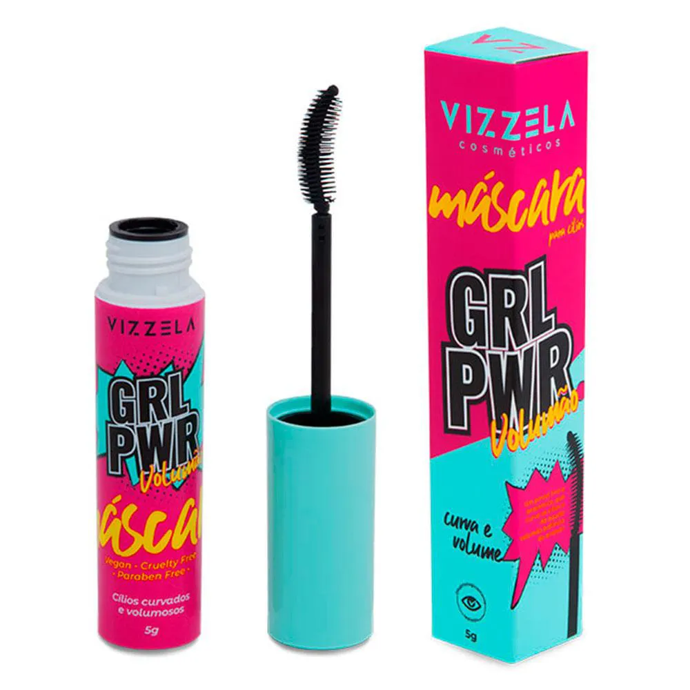 Máscara de Cílios Vizzela Girl Power Preto