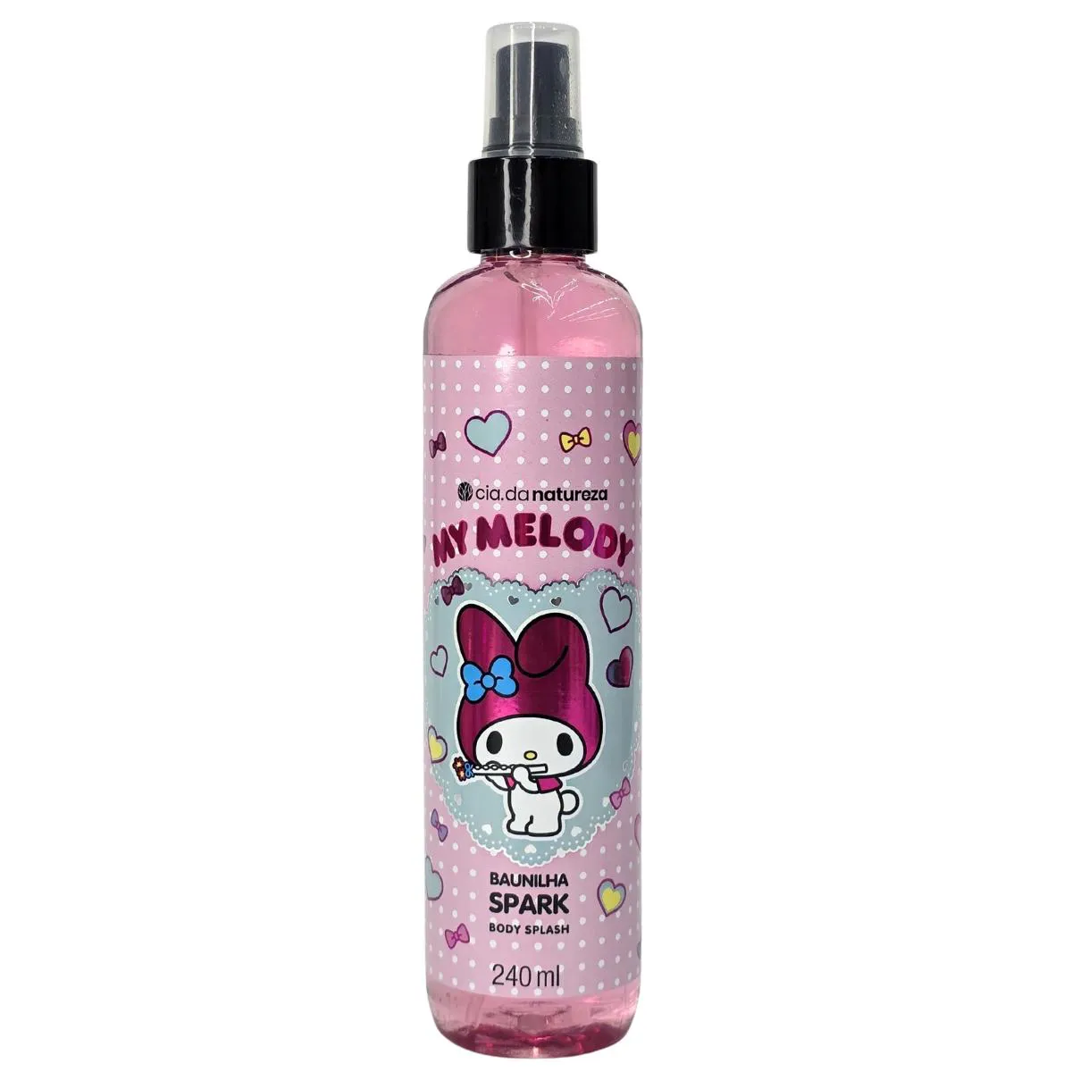 Body Splash Baunilha Spark My Melody Vegano Cia. da Natureza 240Ml