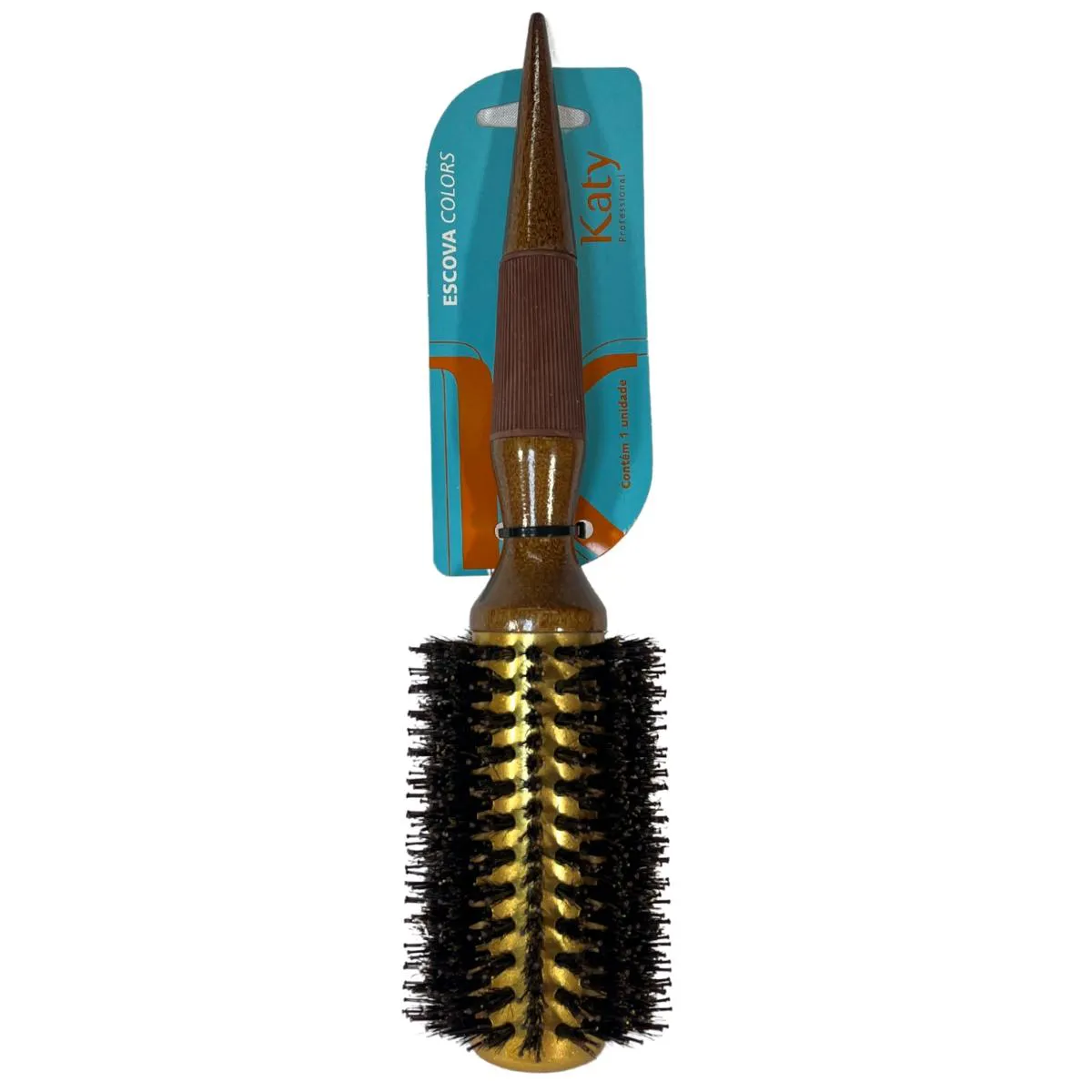 Escova de Cabelo Ceramic 34Mm Marrom Katy Ref. 122248