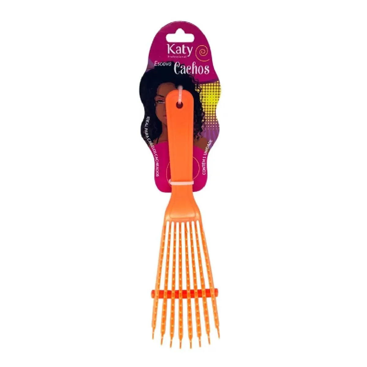 Escova de Cabelo Polvo Laranja Katy Ref. 127659