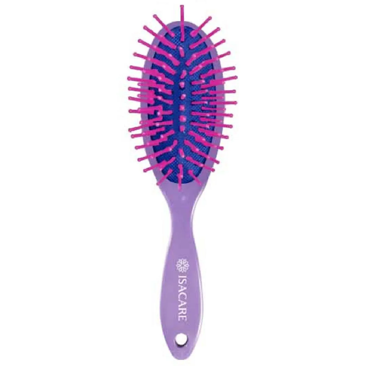 Escova de Cabelo Plástica com Corpo Retangular Grande Ref. 7533Ac Isacare