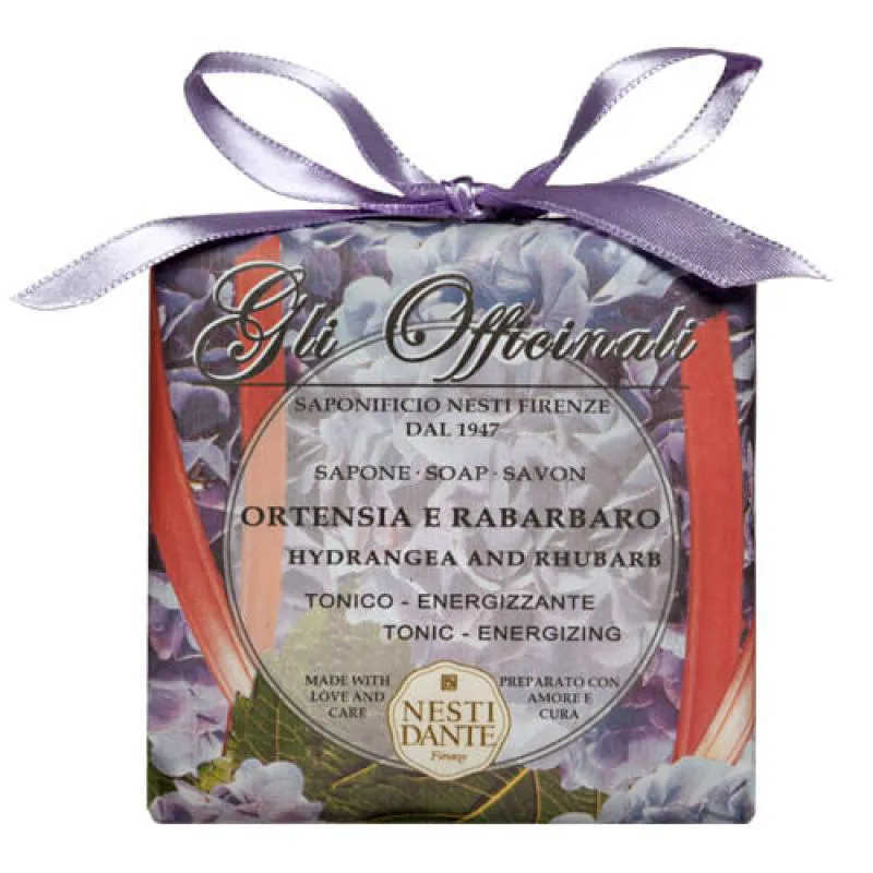 Gli Officinali Hortênsia com Ruibarbo Nesti Dante - Sabonete Perfumado em Barra 200g