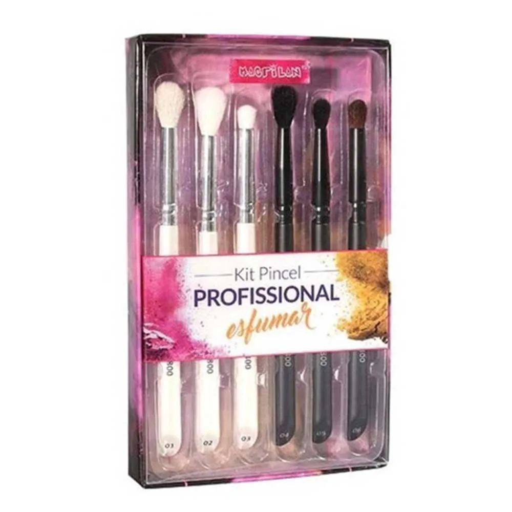 Macrilan Wb800 Kit – 6 Pincéis de Maquiagem para Esfumar