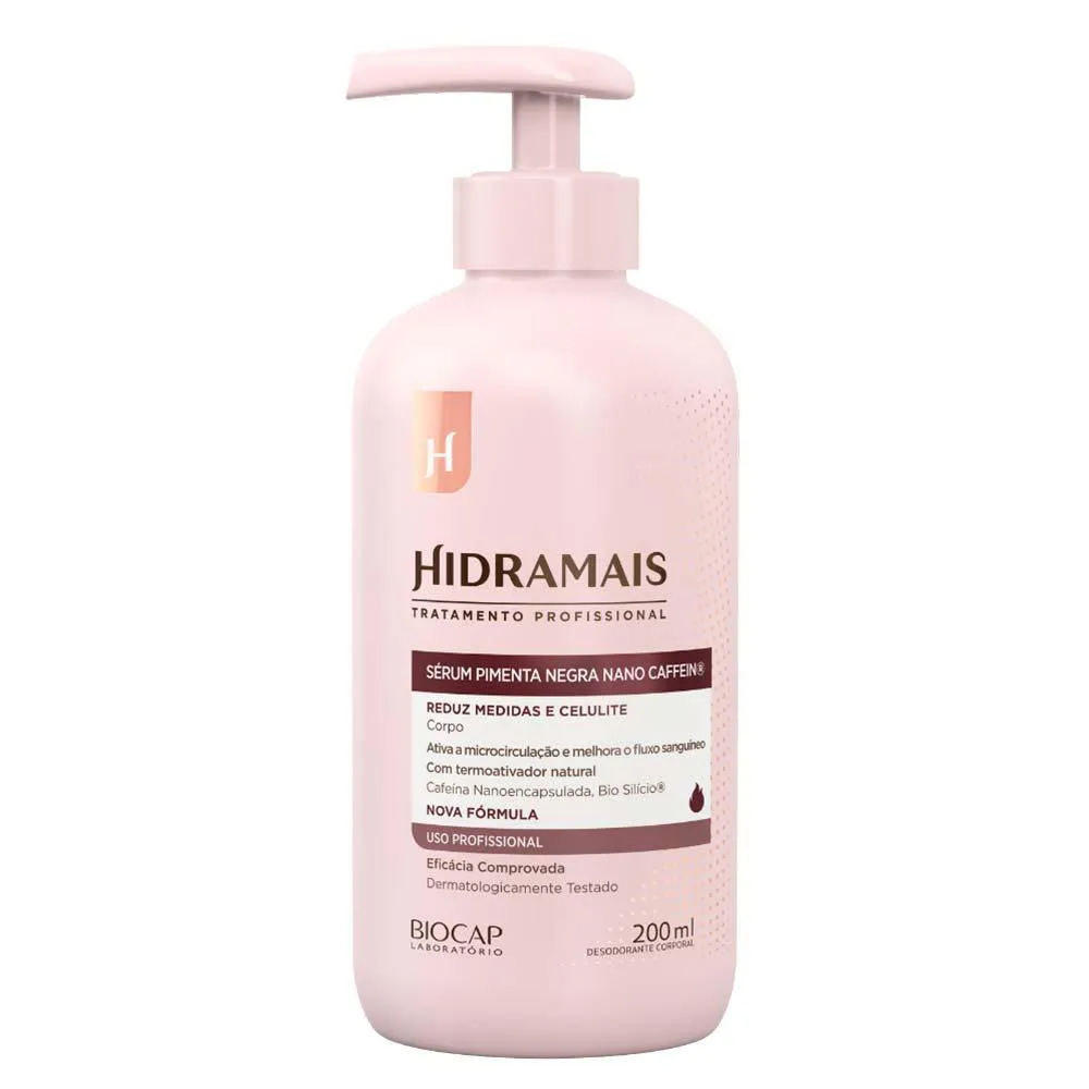Sérum para Massagem Hidramais Pimenta Negra Nano Caffein 200ml