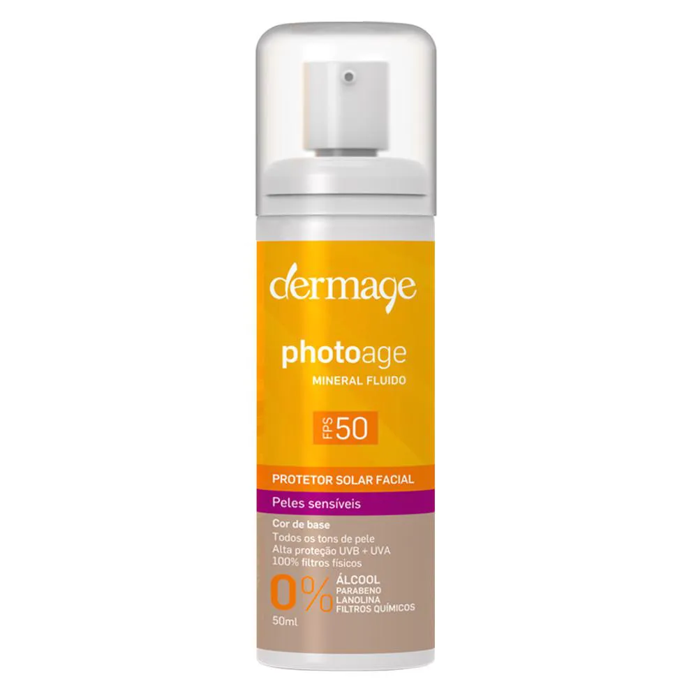 Protetor Solar Dermage - Photoage Mineral Color Fluid Fps 50 50ml