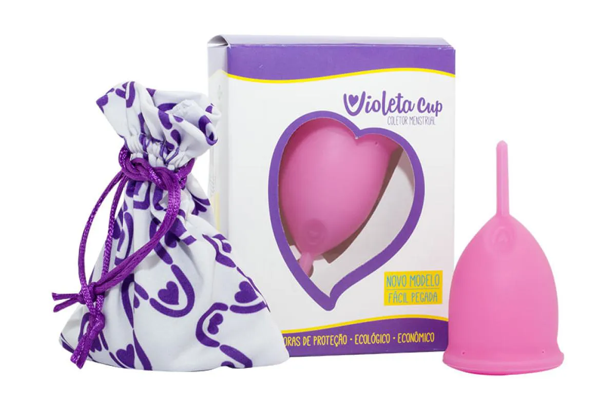 Coletor Menstrual Tipo B (Mulheres Até 29 Anos e sem Filhos) - Violeta Cup Rosa 1 UN