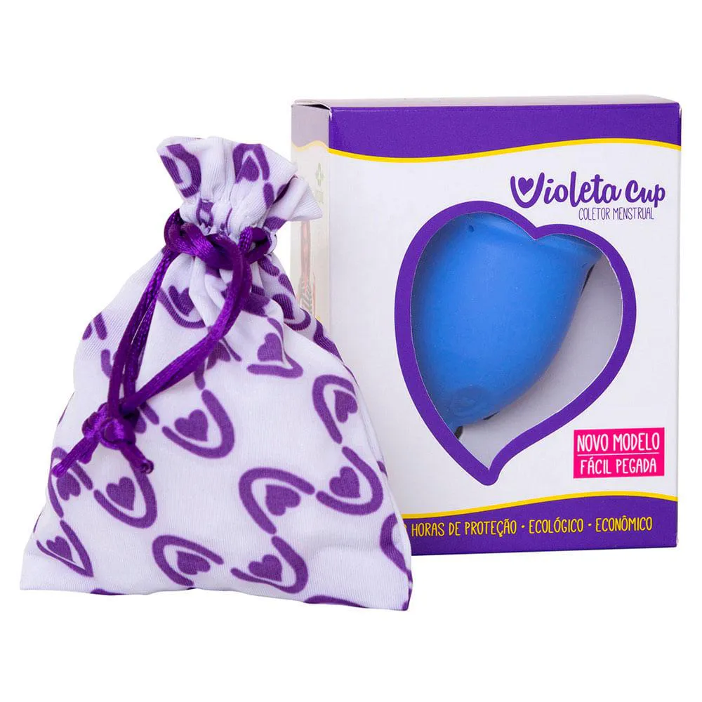 Coletor Menstrual Violeta Cup – Azul Tipo B 1 UN