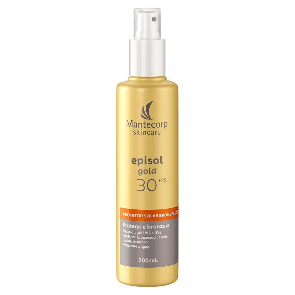 Protetor Solar Corporal Bronzeador Mantecorp Skincare - Episol Gold Fps30 200ml