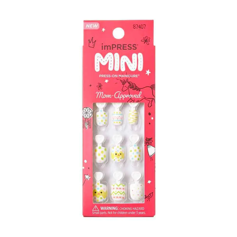 Unhas Autocolantes Infantil Impress Mini Eggcelent DAY