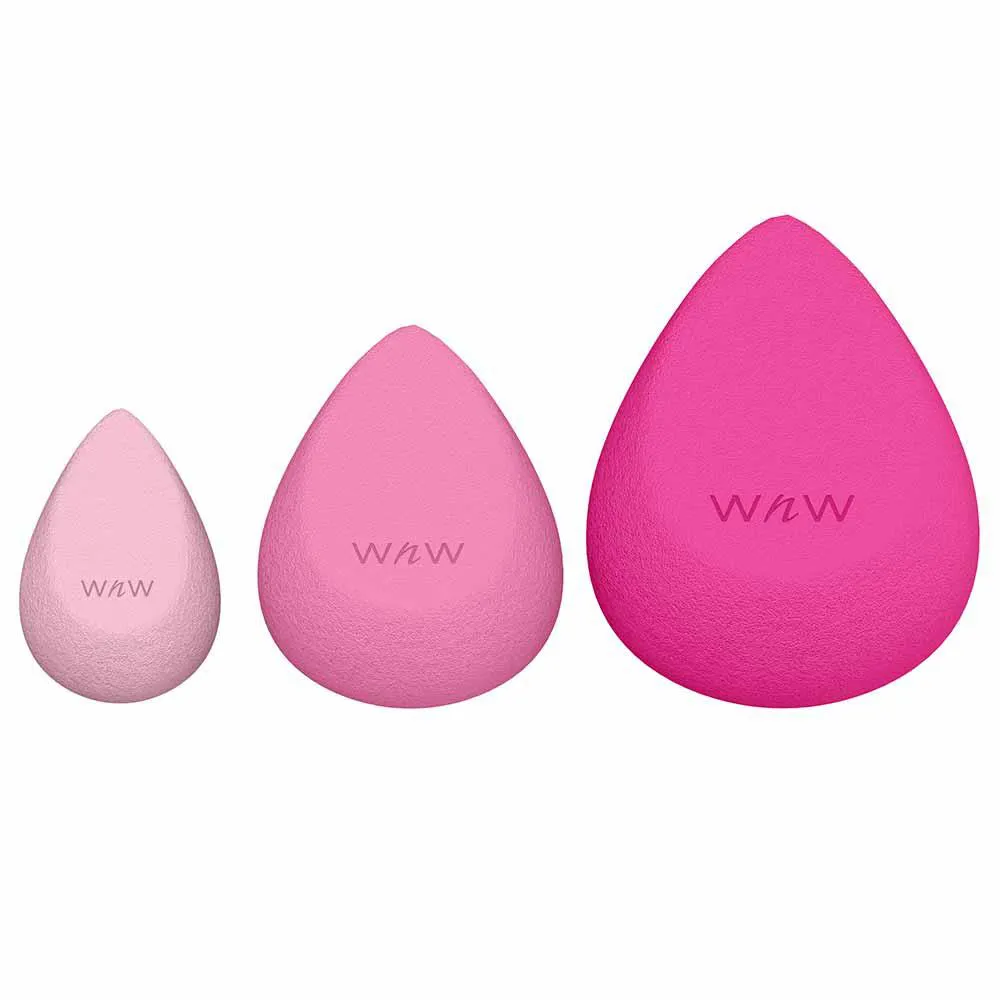 Wet N Wild Power Trio Kit com 3 Esponjas de Maquiagem