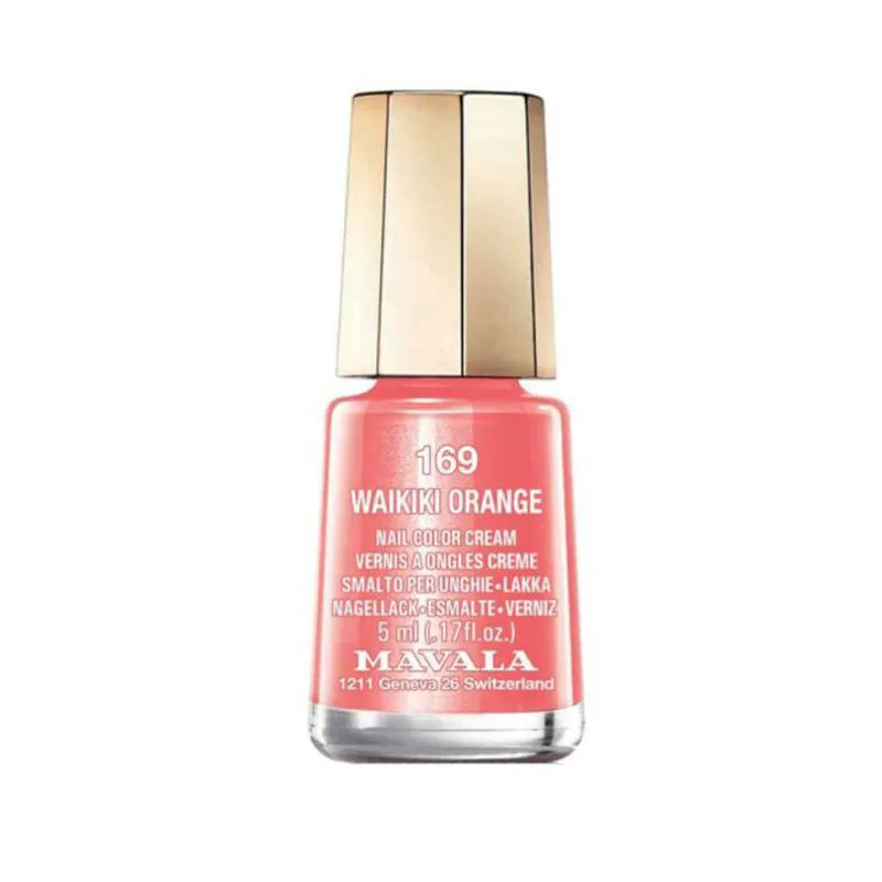 Mavala Mini Color 5Ml - Esmalte Perolado 169 Wakiki Orange