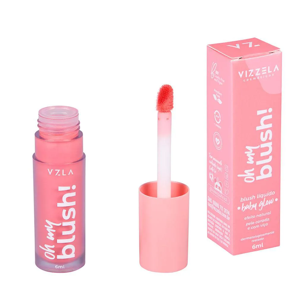 Blush Líquido Vizzela Oh My Blush Baby Glow
